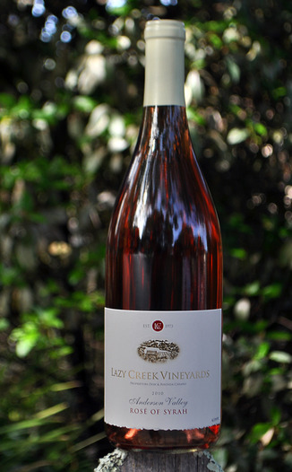 Lazy Creek Vineyards 2010 Rose of Syrah 750ml Wine Bottle