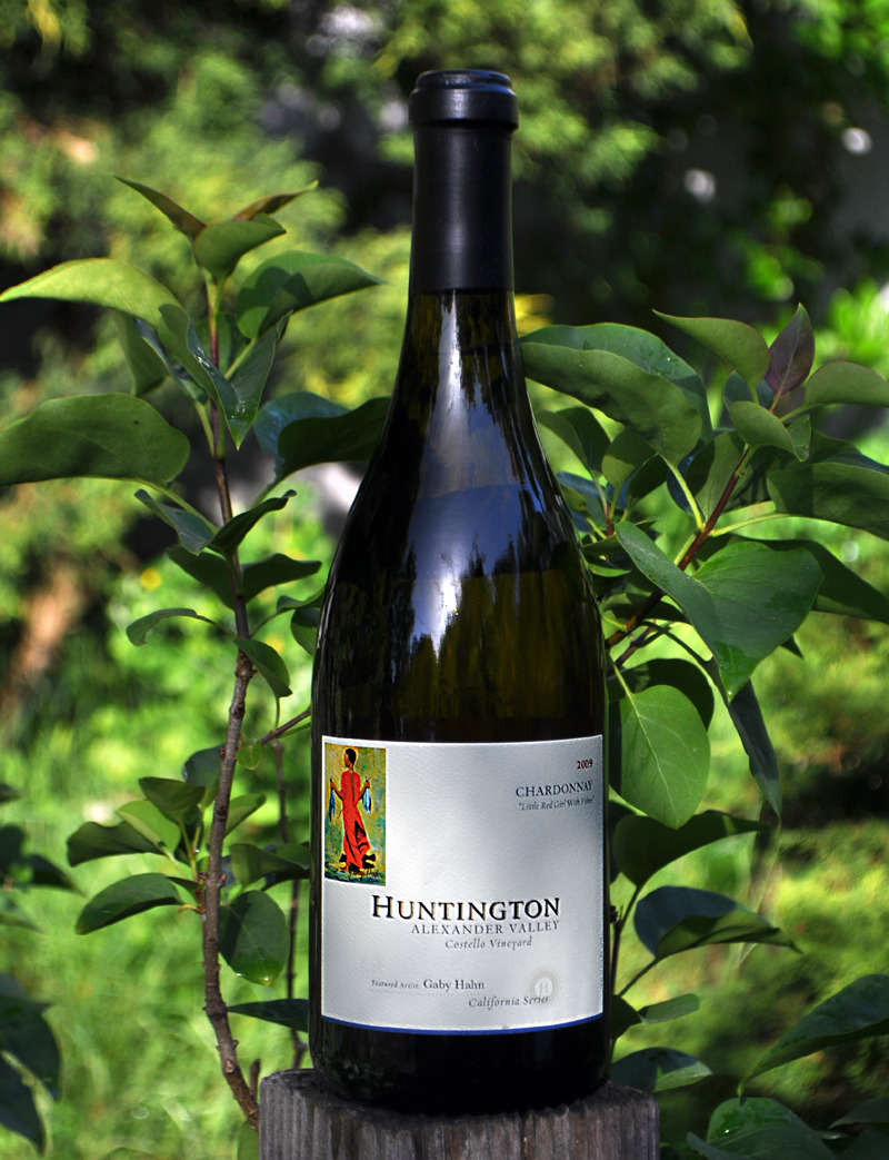 Huntington Wine Cellars 2009 Alexander Valley Costello Vineyards Chardonnay 750ml Wine Bottle