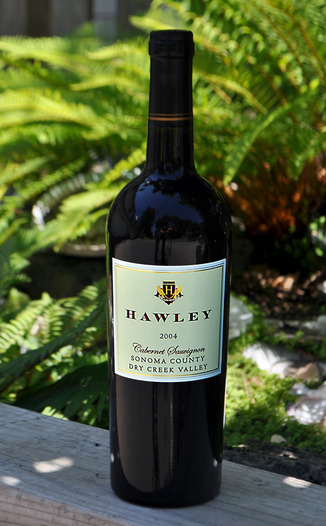 Hawley Winery and Vineyards 2004 Dry Creek Valley Cabernet Sauvignon 750ml Wine Bottle