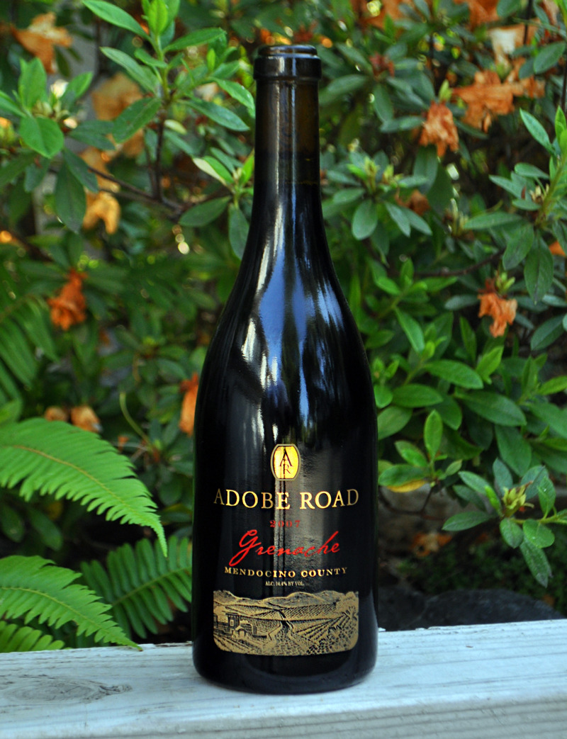 Adobe Road 2007 Mendocino County Grenache 750ml Wine Bottle