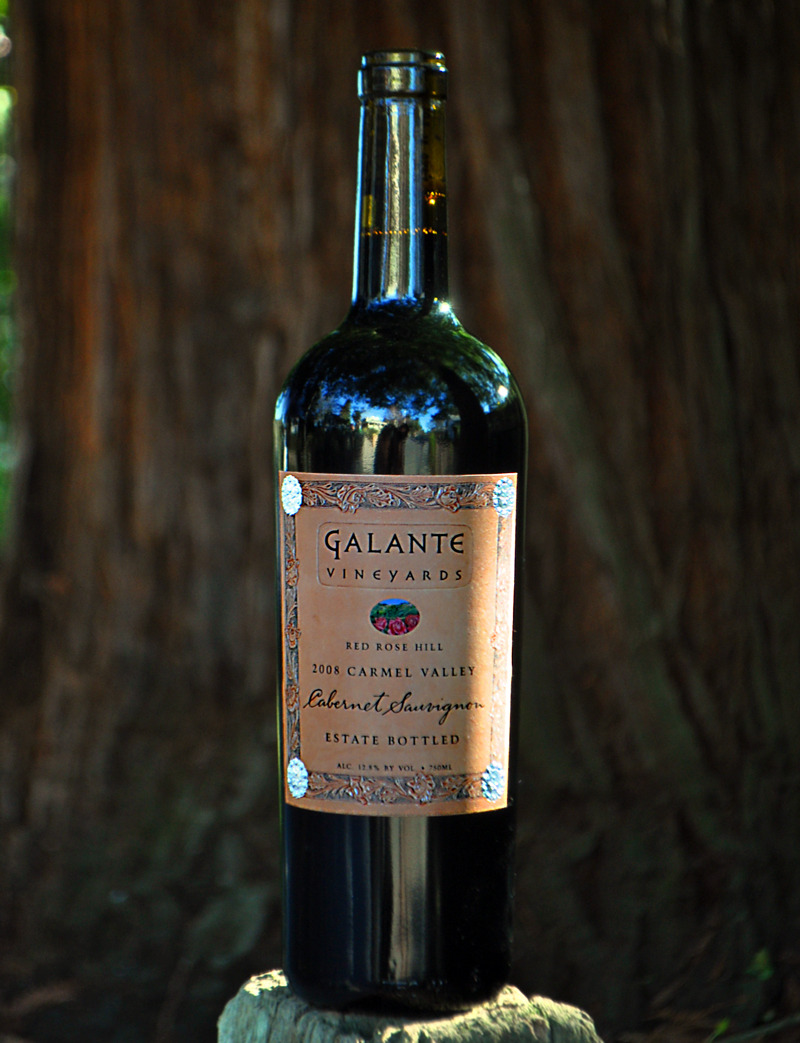Galante Vineyards 2008 Red Rose Hill Cabernet Sauvignon 750ml Wine Bottle