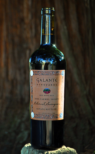 Galante Vineyards 2008 Red Rose Hill Cabernet Sauvignon 750ml Wine Bottle