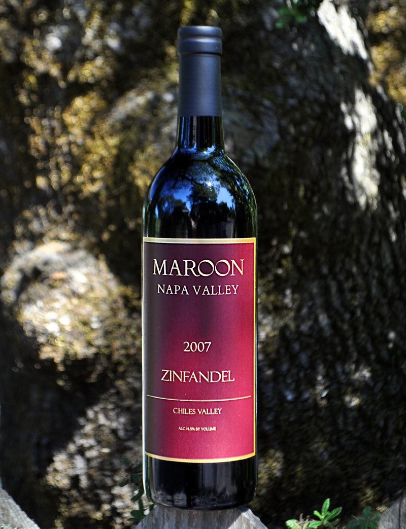 Maroon 2007 Maroon Vineyard Zinfandel 750ml Wine Bottle
