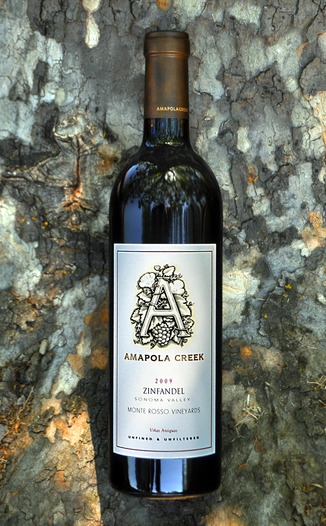 Amapola Creek Vineyards & Winery 2009 Monte Rosso Vineyard Zinfandel 750ml Wine Bottle