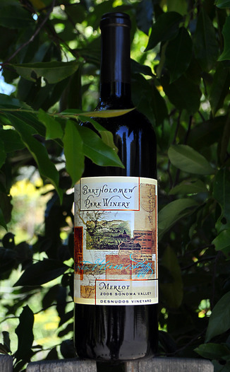 Bartholomew Park Winery 2006 Desnudos Vineyard Merlot 750ml Wine Bottle