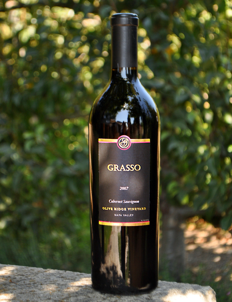 Grasso  Vineyard 2007 Grasso Cabernet Sauvignon 750ml Wine Bottle