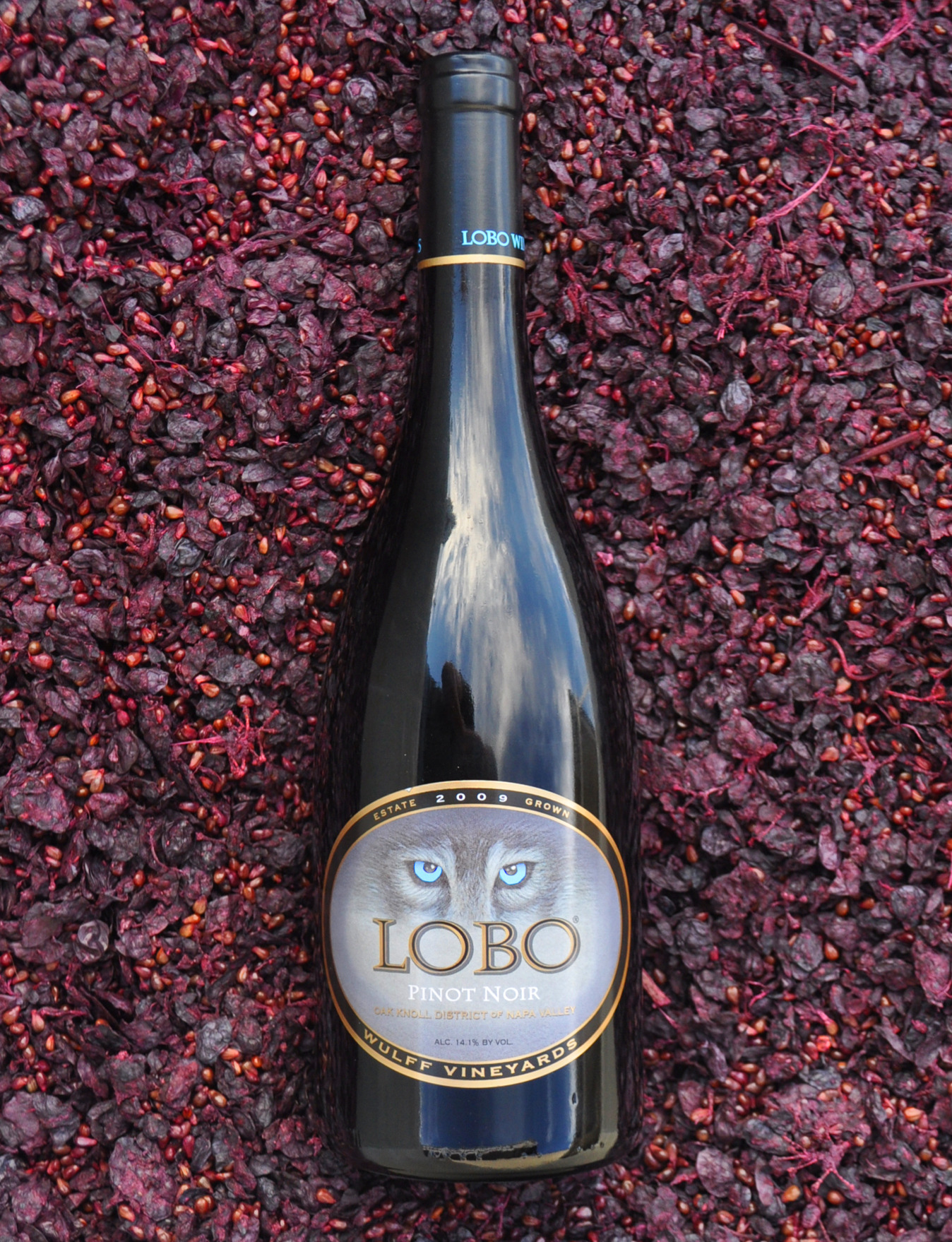 Lobo 2009 Lobo Pinot Noir, Oak Knoll 750ml Wine Bottle