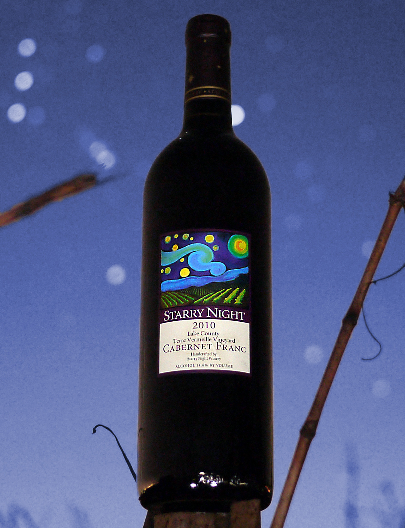 Starry Night Winery 2010 Cabernet Franc 750ml Wine Bottle
