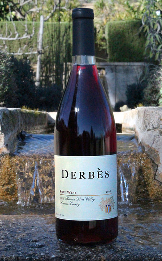 Derbès Wines 2010 Russian River Valley Rosé 750ml Wine Bottle