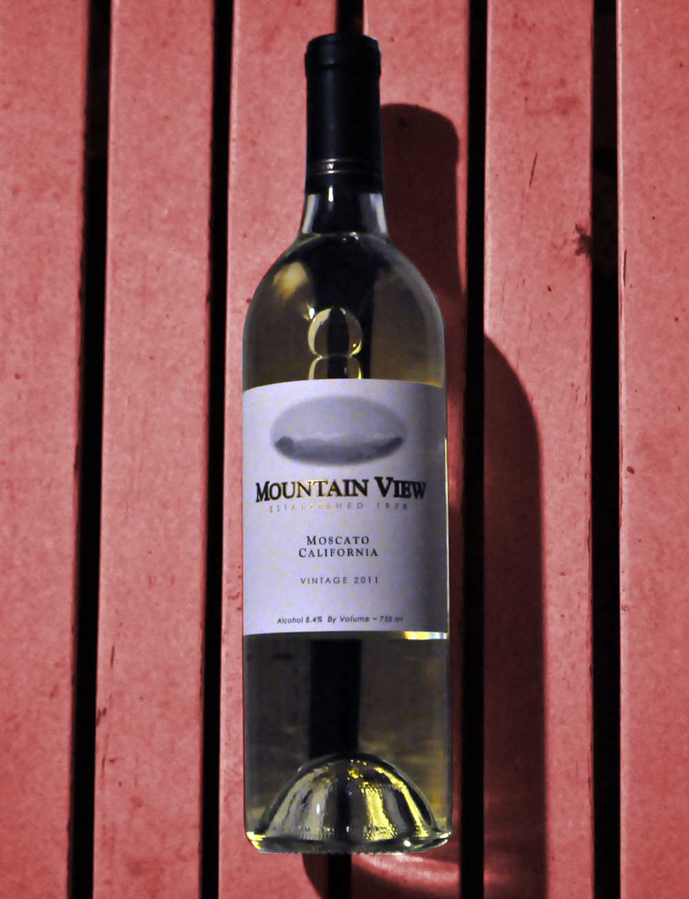 Mountain View Wines 2011 California Moscato 750ml Wine Bottle