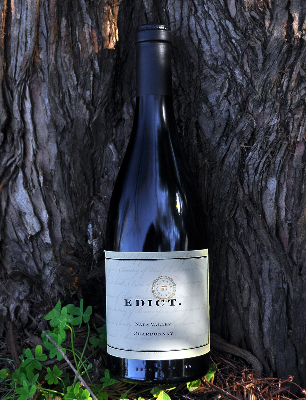 Edict 2010 Napa Valley Chardonnay 750ml Wine Bottle