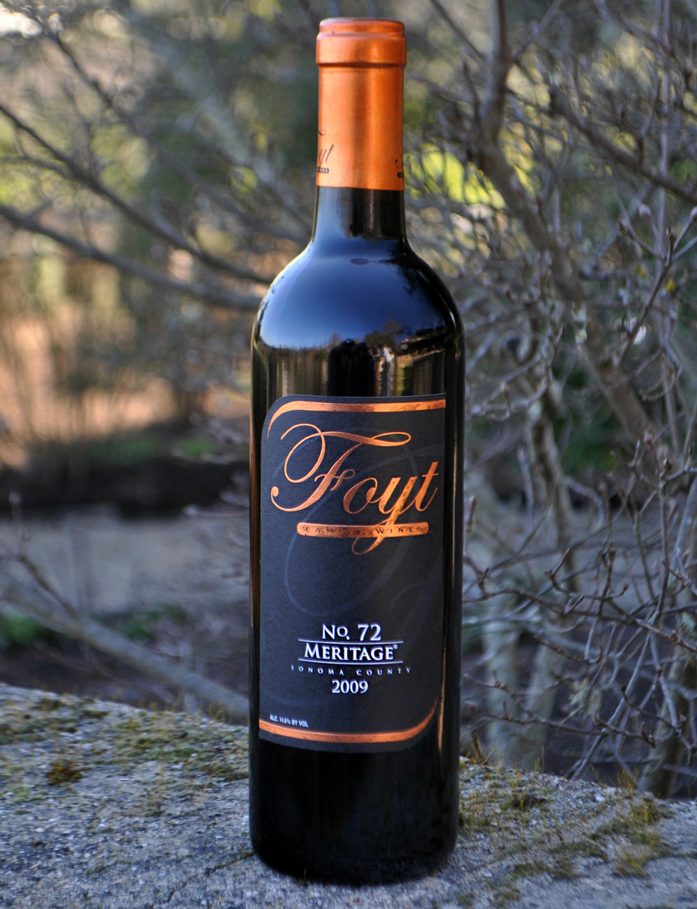 Foyt Family Wines 2009 No.72 Meritage 750ml Wine Bottle