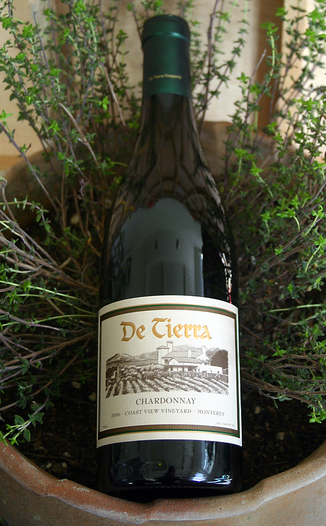 DeTierra Vineyards 2006 Coast View Vineyard Chardonnay 750ml Wine Bottle