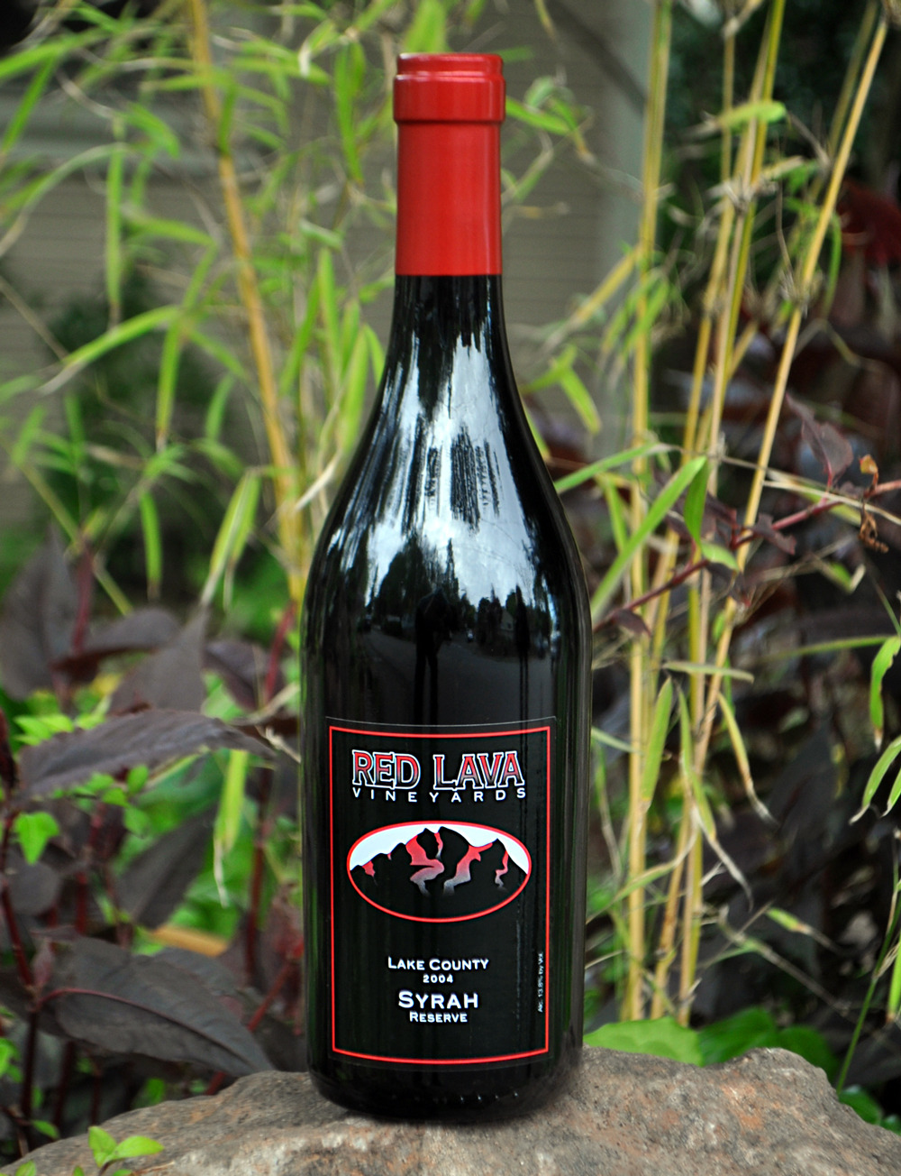 Red Lava Vineyards 2004 Lake County Reserve Syrah 750ml Wine Bottle