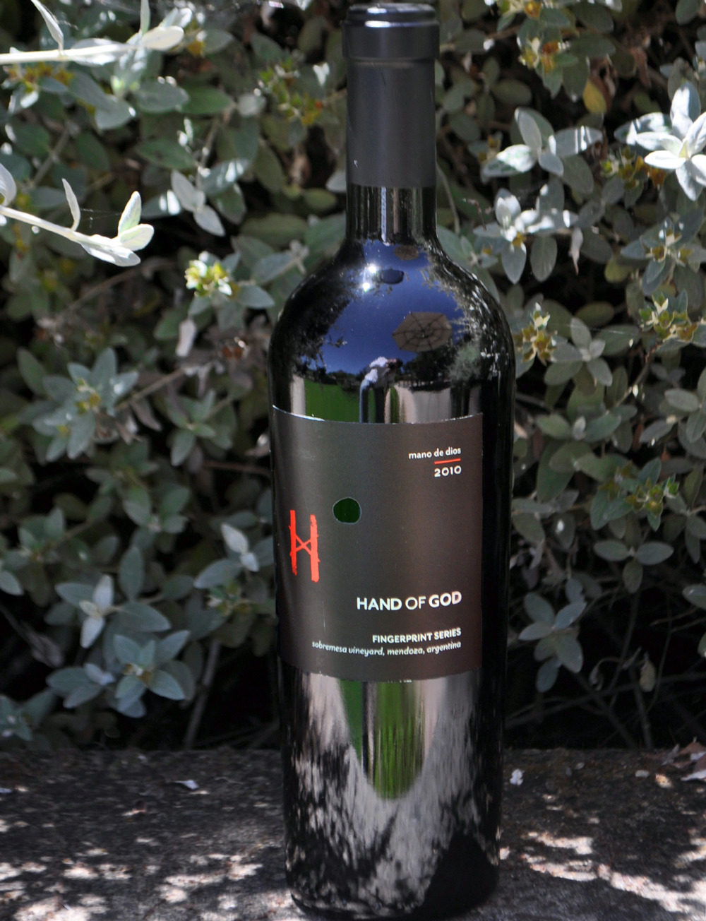 Hand of God 2010 Fingerprint Series Red 750ml Wine Bottle