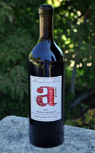 Alexandria Nicole Cellars 2010 A Squared Cabernet Sauvignon 750ml Wine Bottle