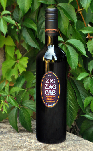 Mendocino Wine Company 2006 Zig Zag Cabernet Sauvignon 750ml Wine Bottle