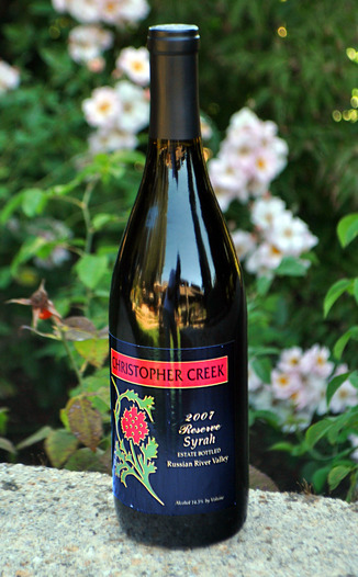 Christopher Creek Winery 2007 Reserve Syrah 750ml Wine Bottle