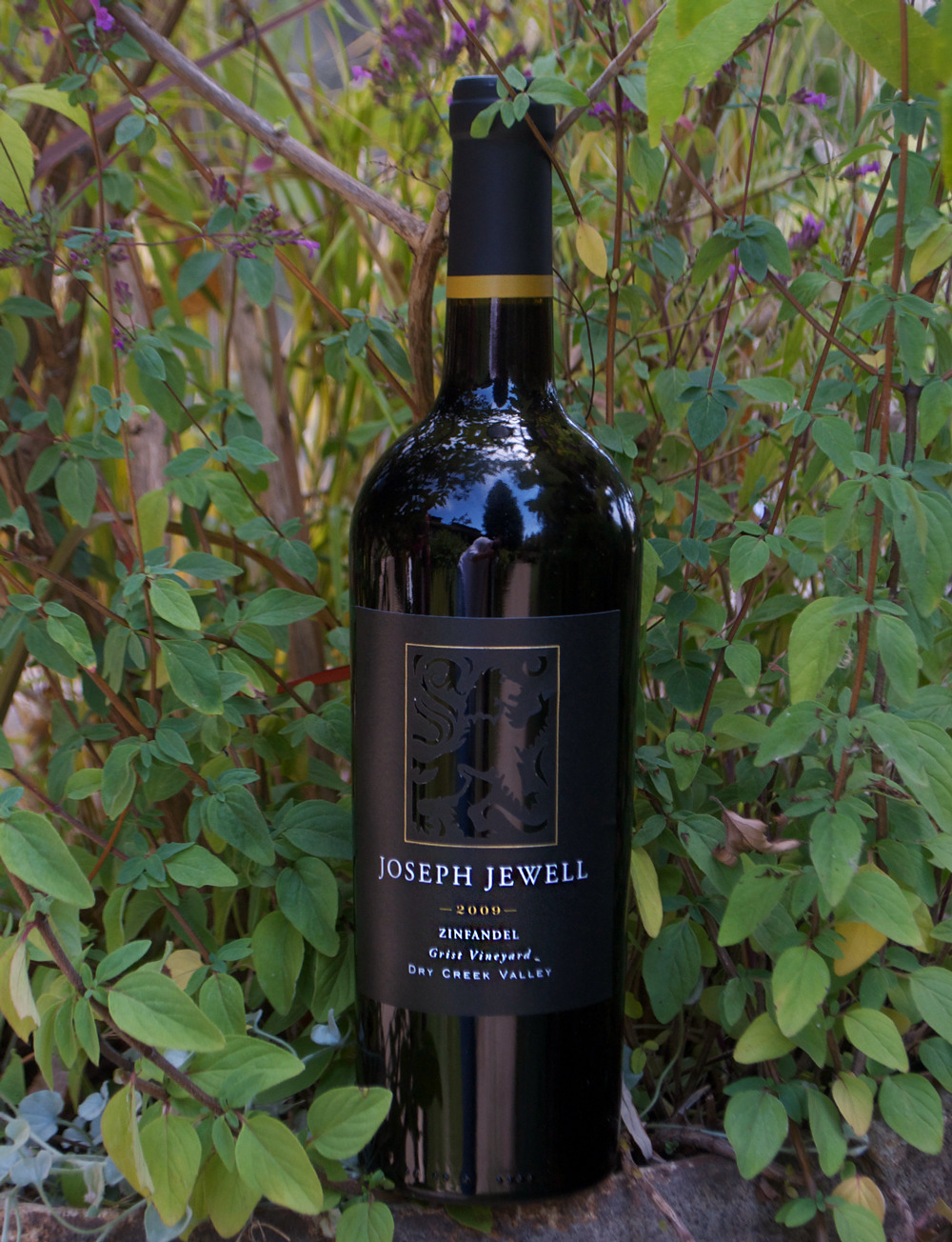 Joseph Jewell 2009 Grist Vineyard Zinfandel 750ml Wine Bottle