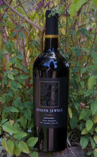 Joseph Jewell 2009 Grist Vineyard Zinfandel 750ml Wine Bottle