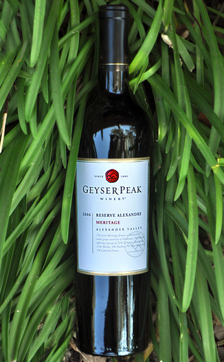Geyser Peak Winery 2006 Reserve Alexandre Meritage 750ml Wine Bottle