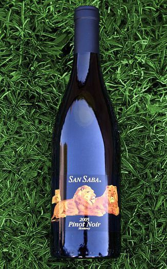 San Saba Vineyards 2005 Pinot Noir 750ml Wine Bottle