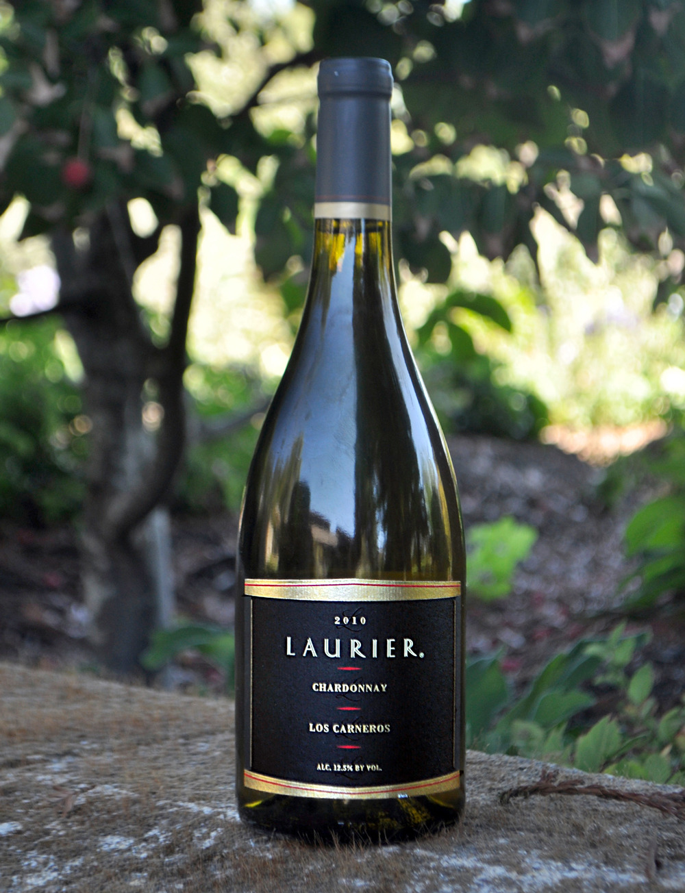 Laurier Vineyards 2010 Los Carneros Chardonnay 750ml Wine Bottle