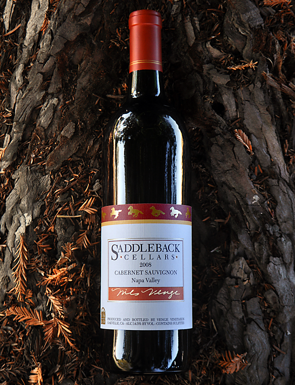 Saddleback Cellars 2008 Napa Valley Cabernet Sauvignon 750ml Wine Bottle