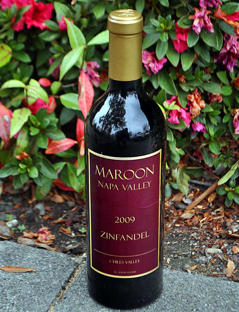 Maroon 2009 Maroon Napa Valley Zinfandel 750ml Wine Bottle