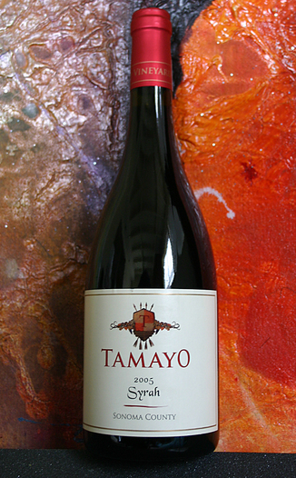 Tamayo Family Vineyards 2005 Syrah 750ml Wine Bottle