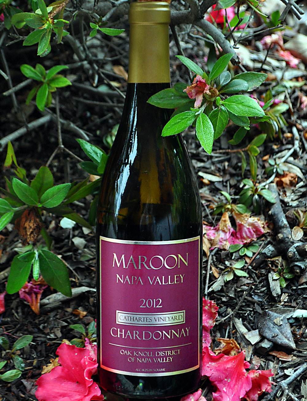 Maroon 2013 Cathartes Vineyard Napa Valley Chardonnay 750ml Wine Bottle