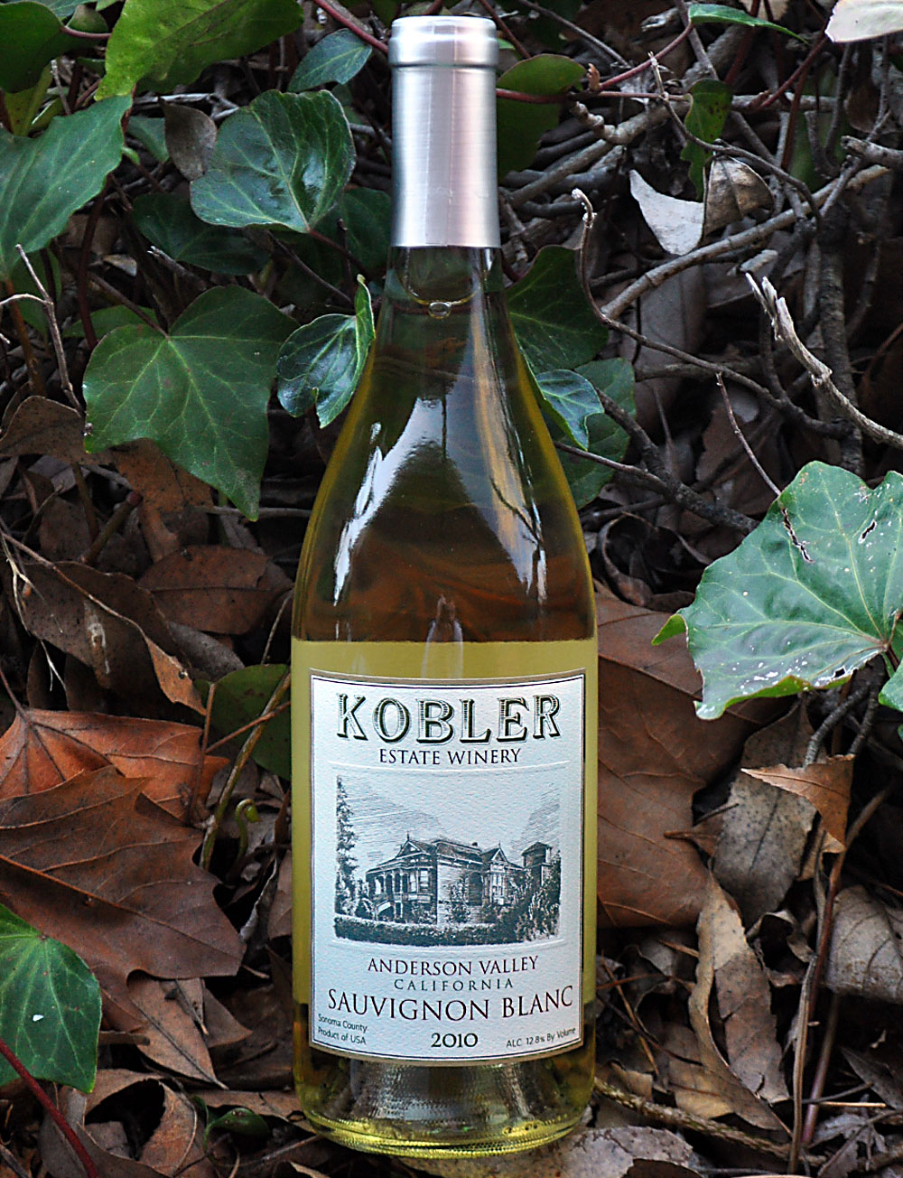 Kobler Estate Winery 2010 Anderson Valley Sauvignon Blanc 750ml Wine Bottle