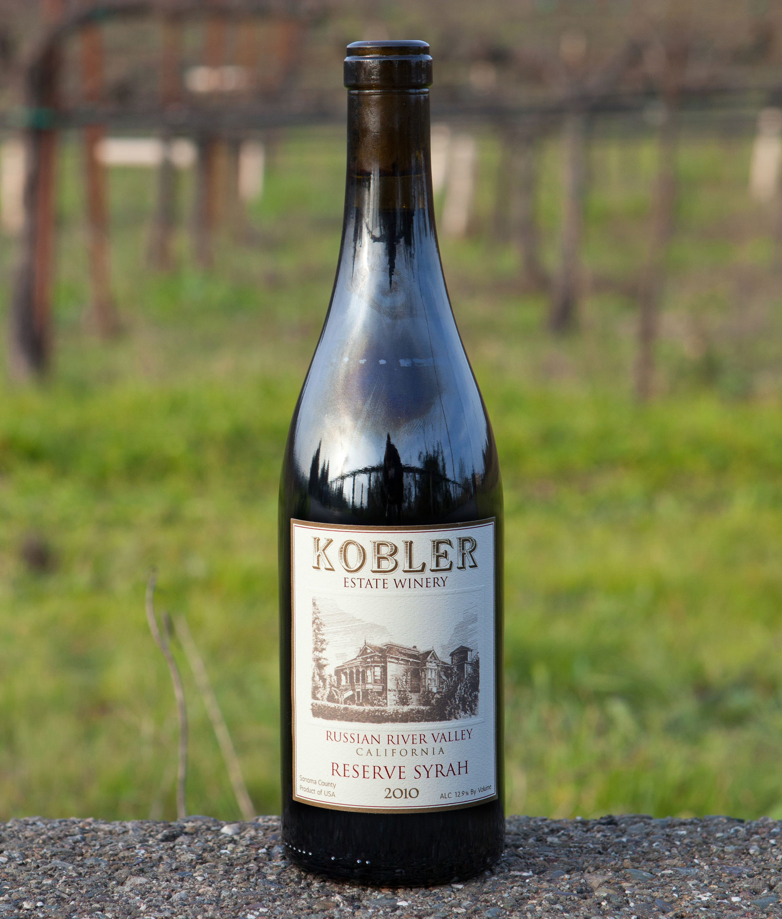 Kobler Estate Winery 2010 Reserve Syrah Russian River Valley 750ml Wine Bottle