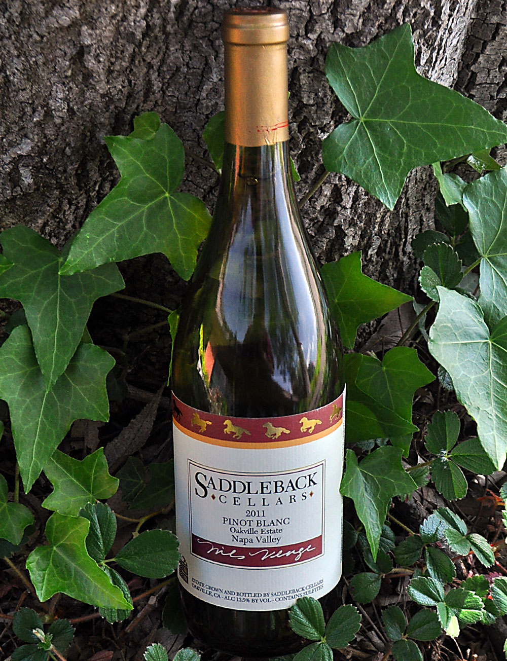 Saddleback Cellars 2011 Oakville Estate Pinot Blanc 750ml Wine Bottle