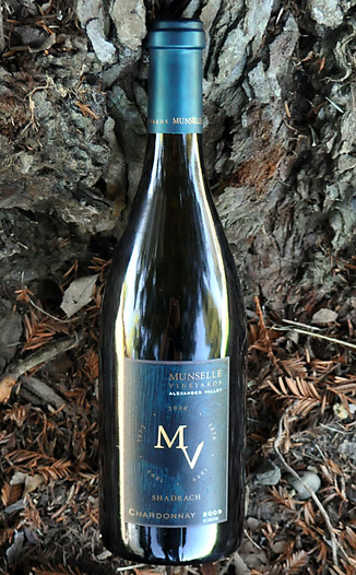 Munselle Vineyards 2009 Alexander Valley Chardonnay 750ml Wine Bottle
