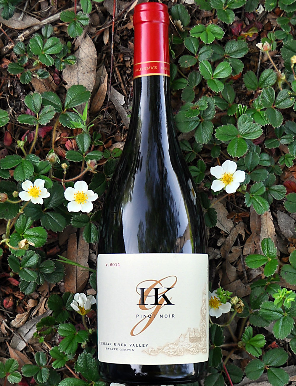 HKG Wines 2011 Russian River Valley Pinot Noir 750ml Wine Bottle