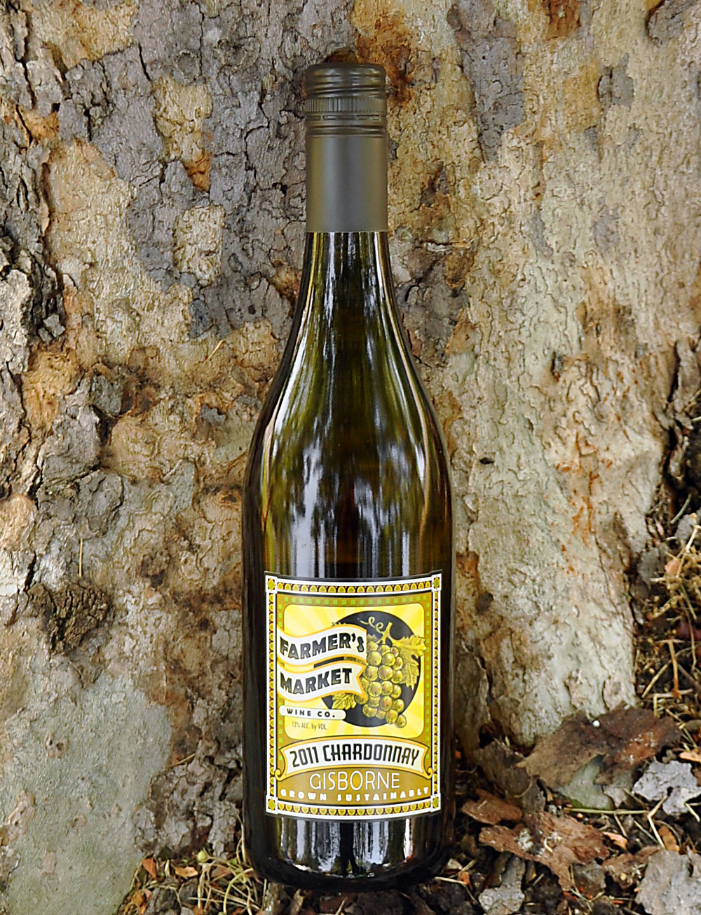 Farmer's Market Wine Co. 2011 Gisborne Chardonnay 750ml Wine Bottle