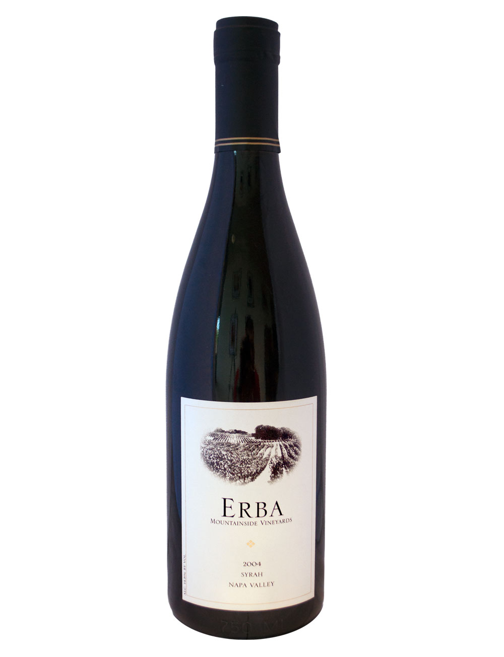 Erba Mountainside Vineyards 2004 Napa Valley Syrah 750ml Wine Bottle