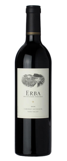 Erba Mountainside Vineyards 2005 Napa Valley Cabernet Sauvignon 750ml Wine Bottle