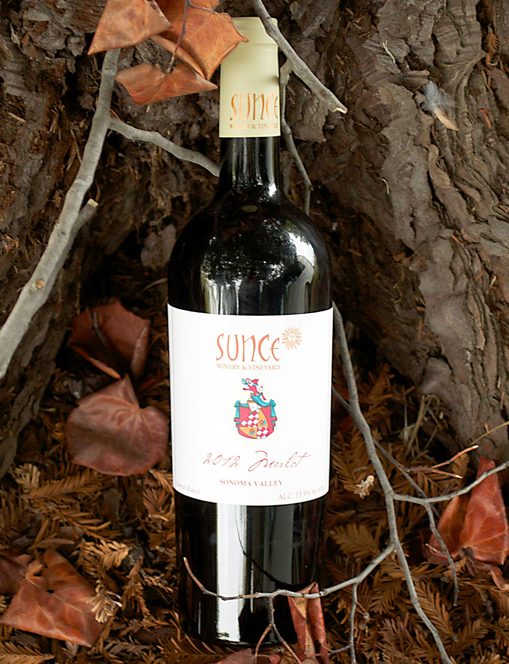 Sunce Winery and Vineyard 2012 Sonoma Valley Merlot 750ml Wine Bottle