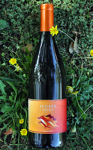 4 Foxes 2013 Sonoma Coast Chardonnay 750ml Wine Bottle