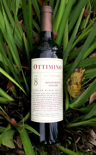 Ottimino 2011 Rancho Bello Vineyard Zinfandel 750ml Wine Bottle