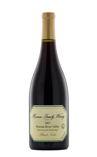 Macrae Family Winery 2007 Russian River Valley Pinot Noir 750ml Wine Bottle