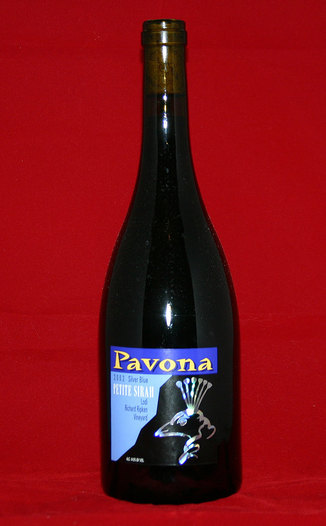 Pavona 2002 Silver Blue 750ml Wine Bottle