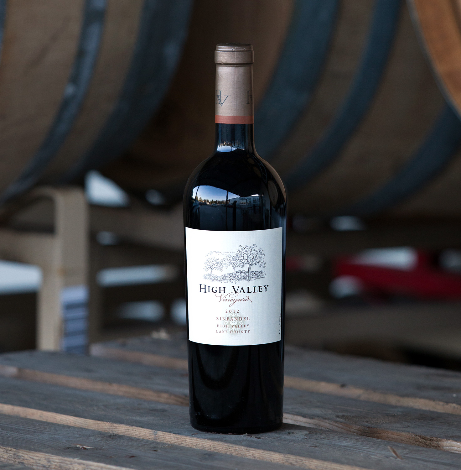 High Valley Vineyard 2012 Zinfandel 750ml Wine Bottle