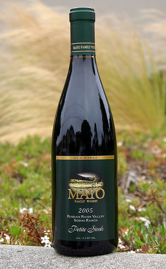 Mayo Family Winery 2005 'Old Vines' Reserve Petite Sirah 750ml Wine Bottle