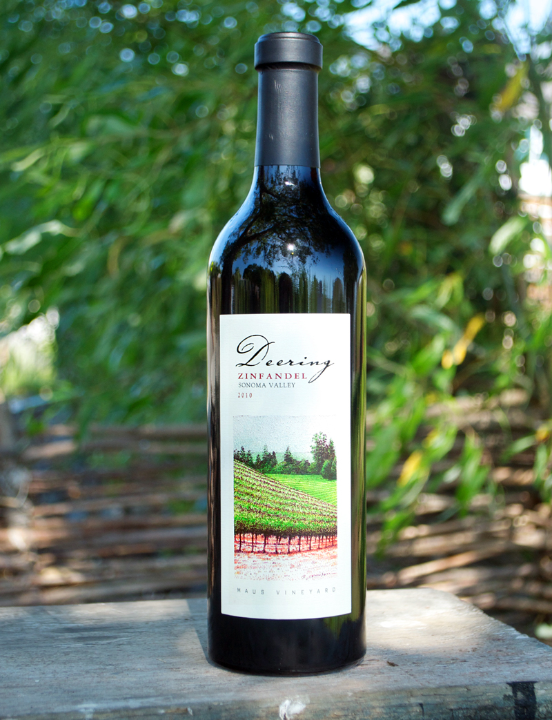 Deering Wine 2010 Sonoma Valley Maus Vineyard Zinfandel 750ml Wine Bottle