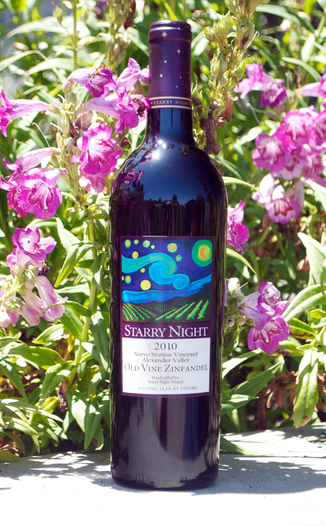 Starry Night Winery 2010 Nervo Station Vineyard Alexander Valley Old Vine Zinfandel 750ml Wine Bottle