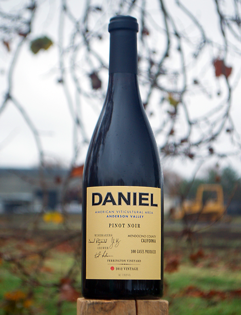 Daniel 2012 Anderson Valley Ferrington Vineyard Pinot Noir 750ml Wine Bottle