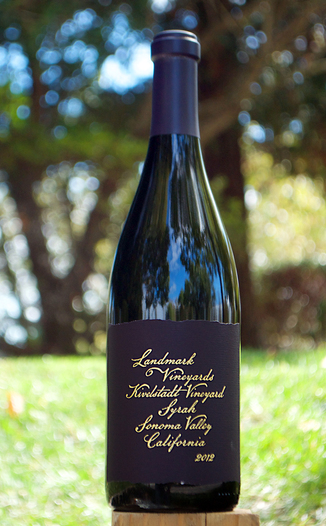 Landmark Vineyards 2012 Kivelstadt Vineyard Sonoma Valley Syrah 750ml Wine Bottle